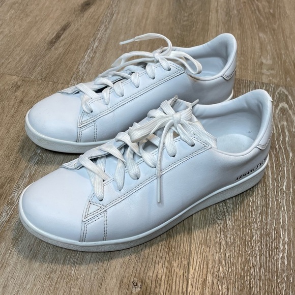 Armani Exchange Men's Sneakers White Size 7 US Lace-Up Low-Top - Picture 2 of 13